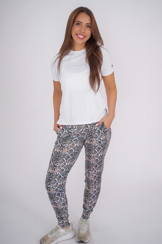 Snake Print Joggers