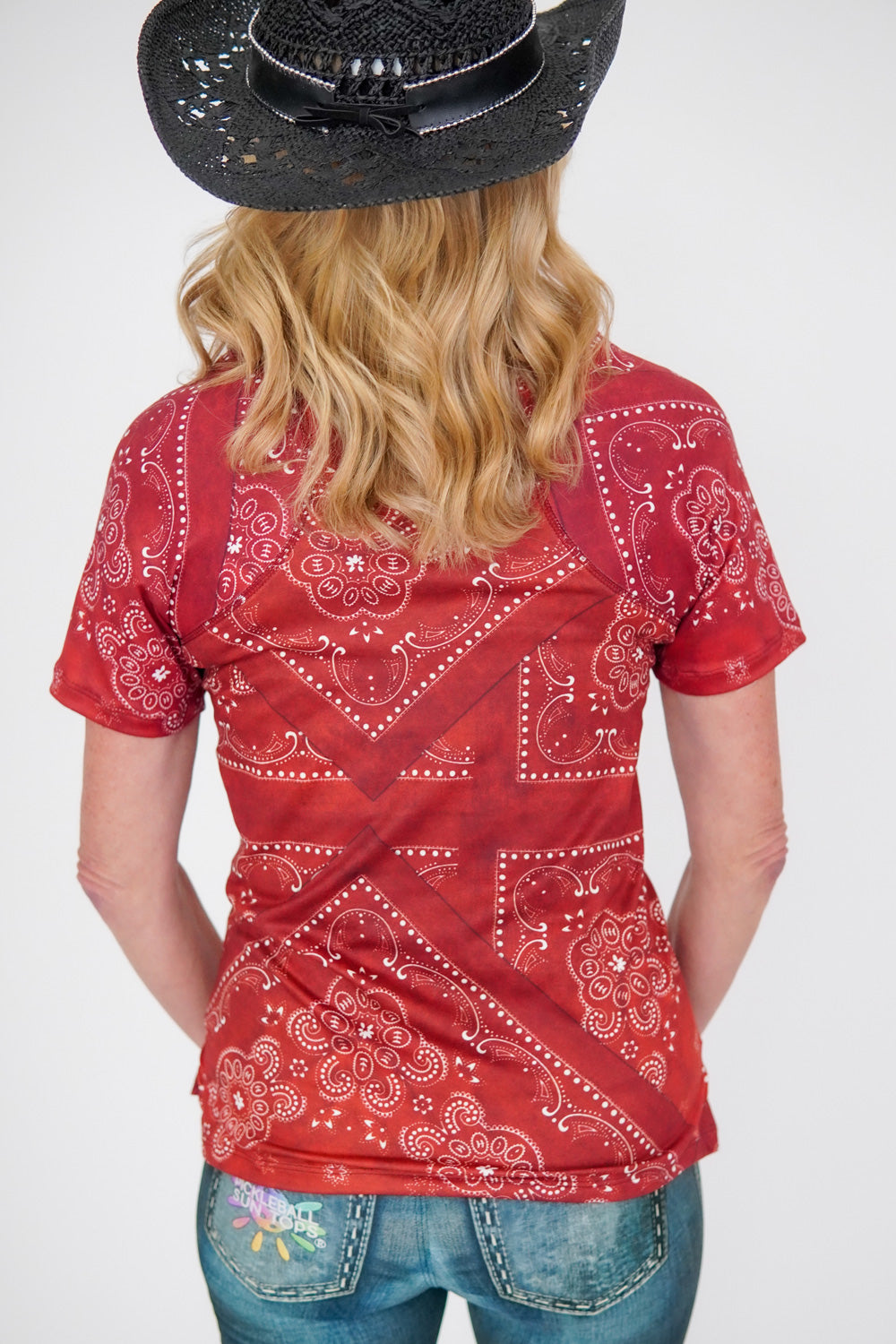 Ladies Short Sleeve Print Shirt