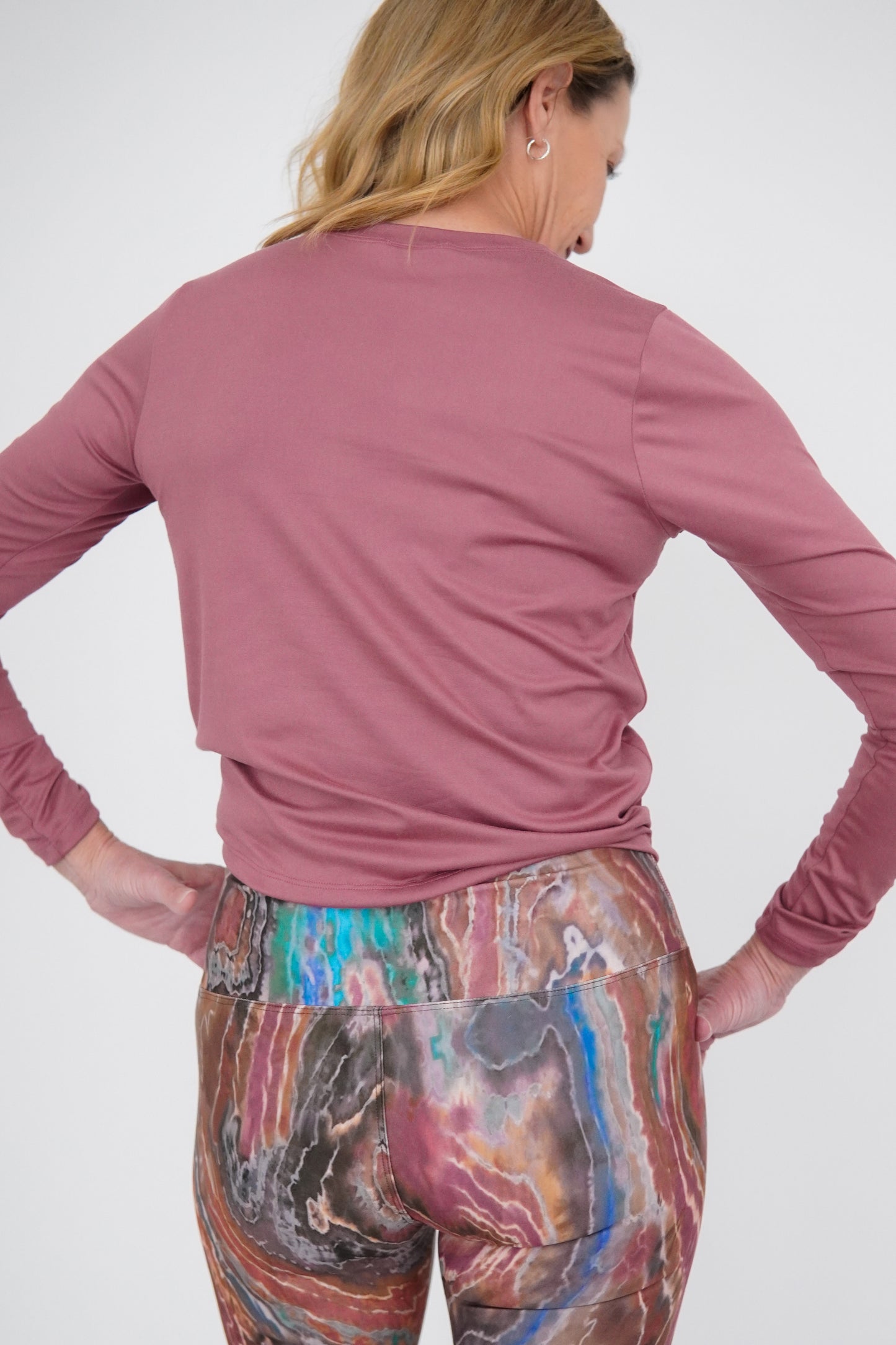 Ladies Long Sleeve Tie Crew